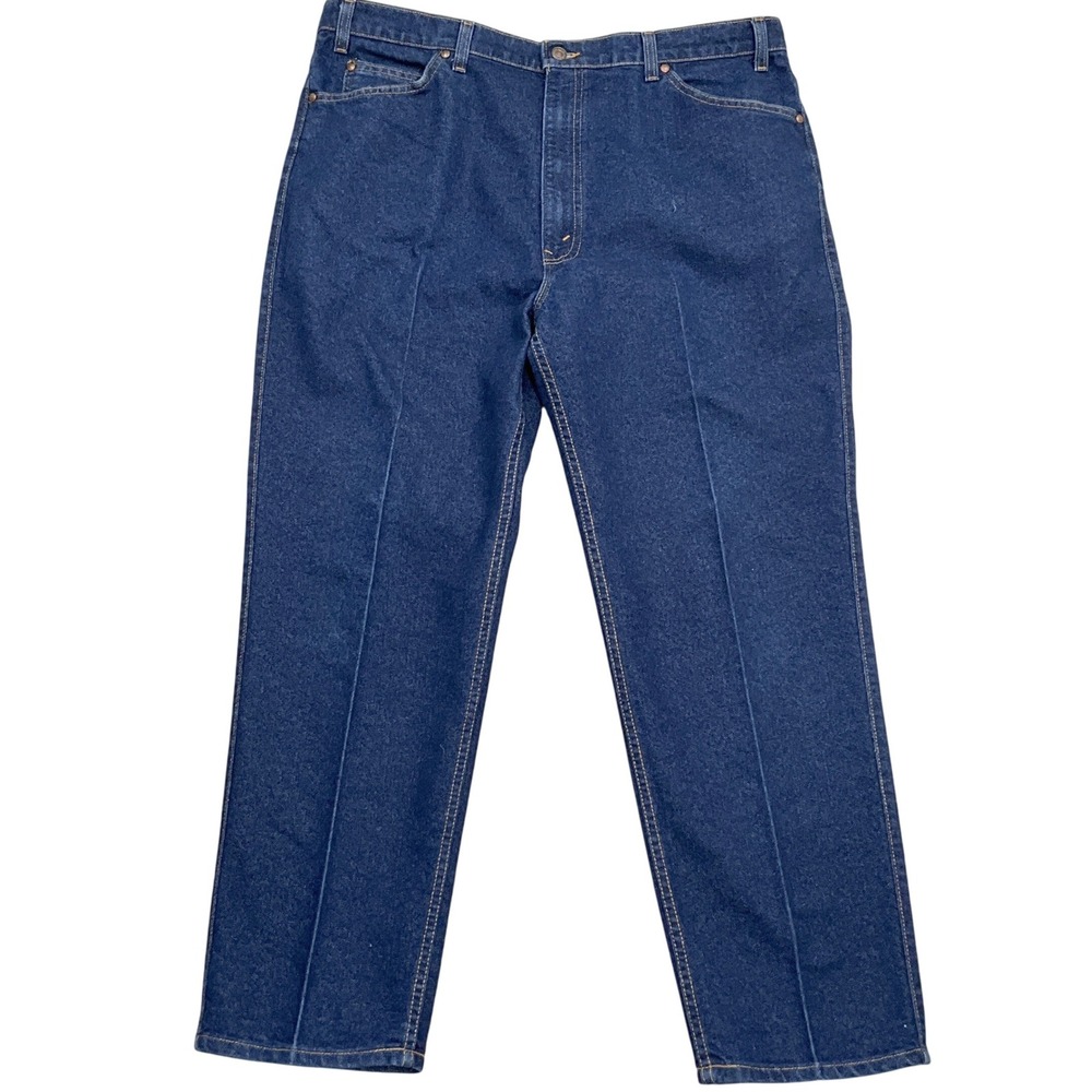 Levi Strauss 540 Signature Jeans 40W 30L Blue Relaxed Denim Brown Tab USA VTG